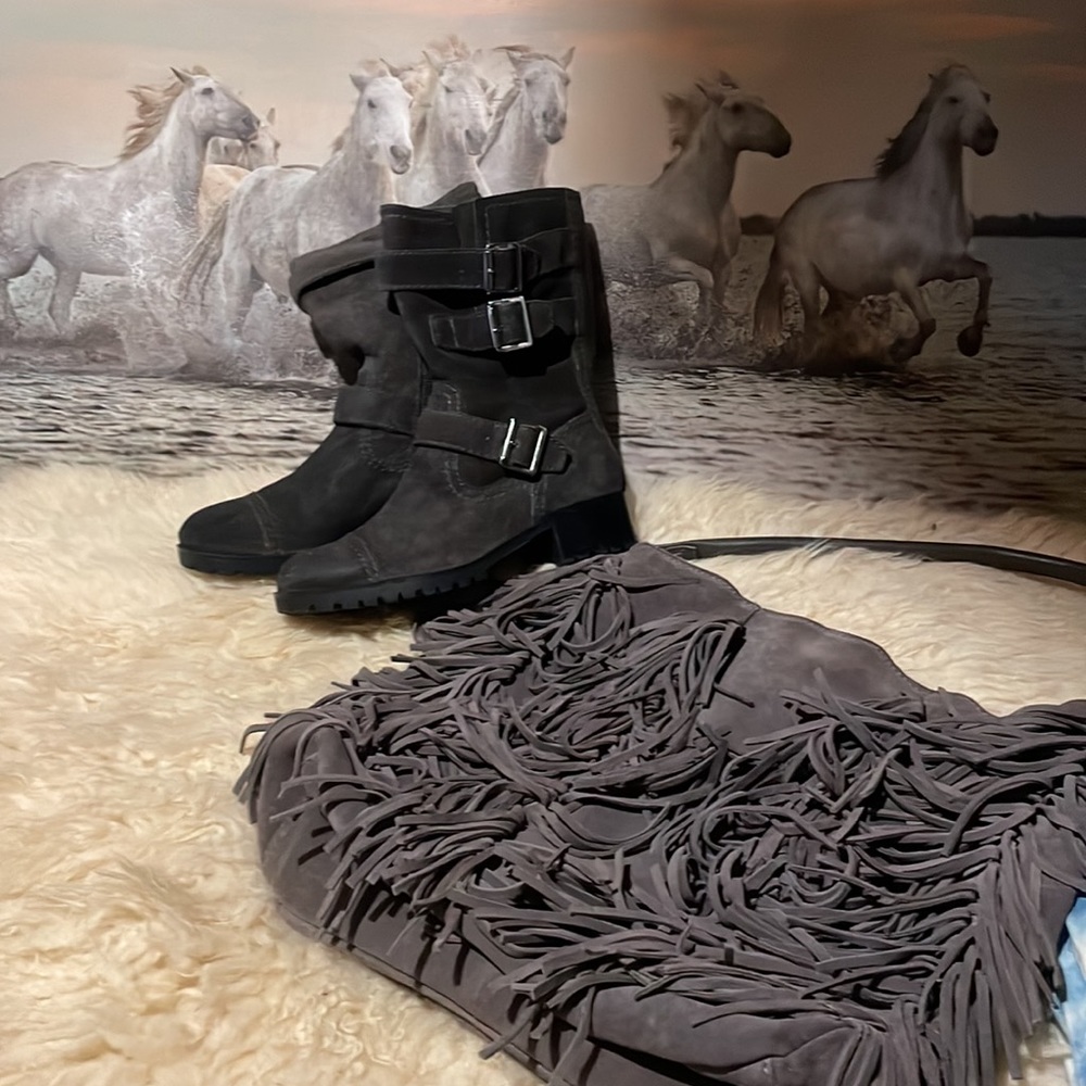 New Marc Fisher soft distressed leather boots